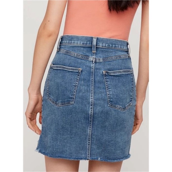 Wilfred Free | NWT Tanit Denim Cut Off Skirt Size 4 Medium Wash Aritzia - Picture 5 of 8